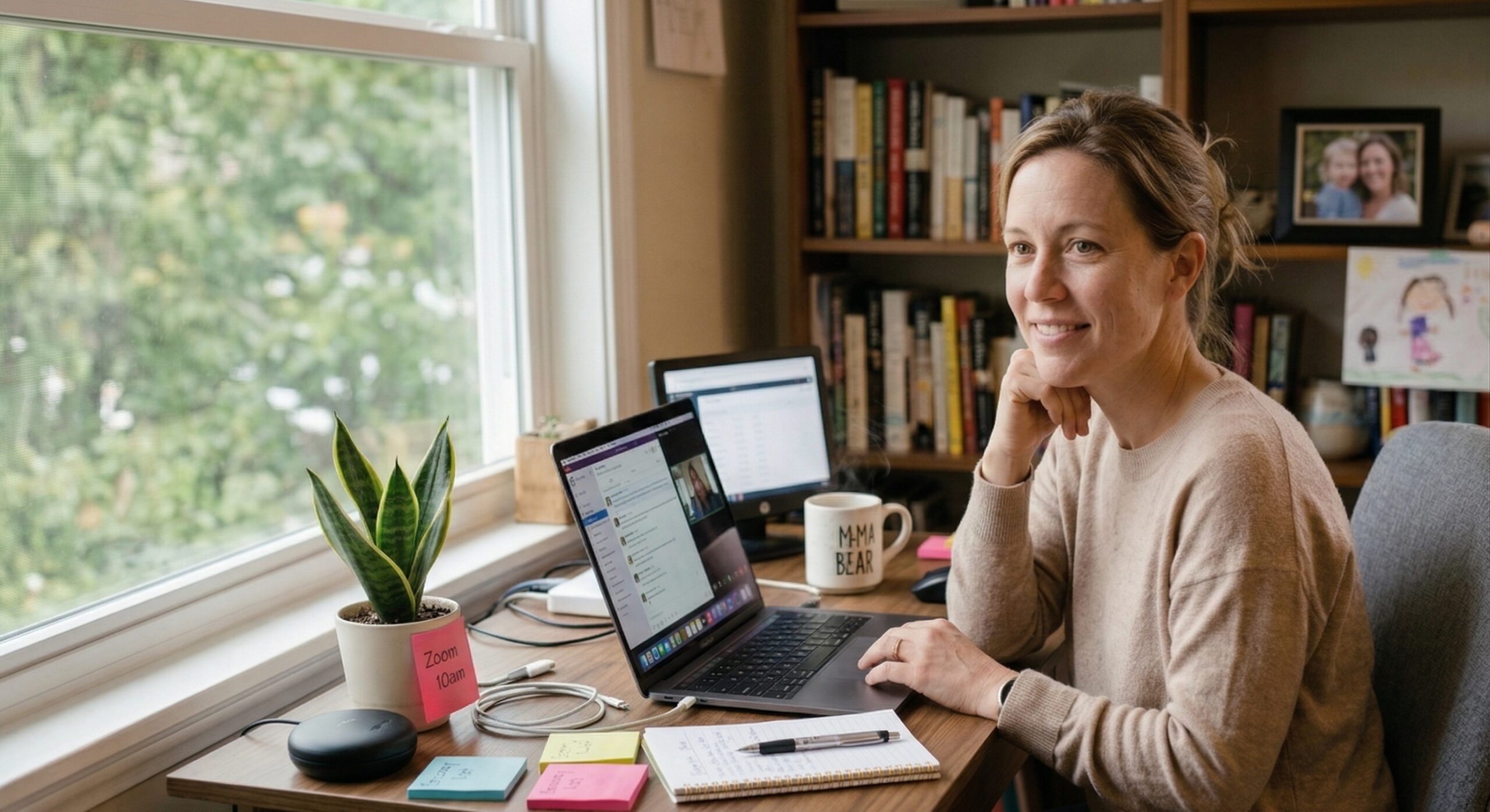 Emily's stealth home office setup